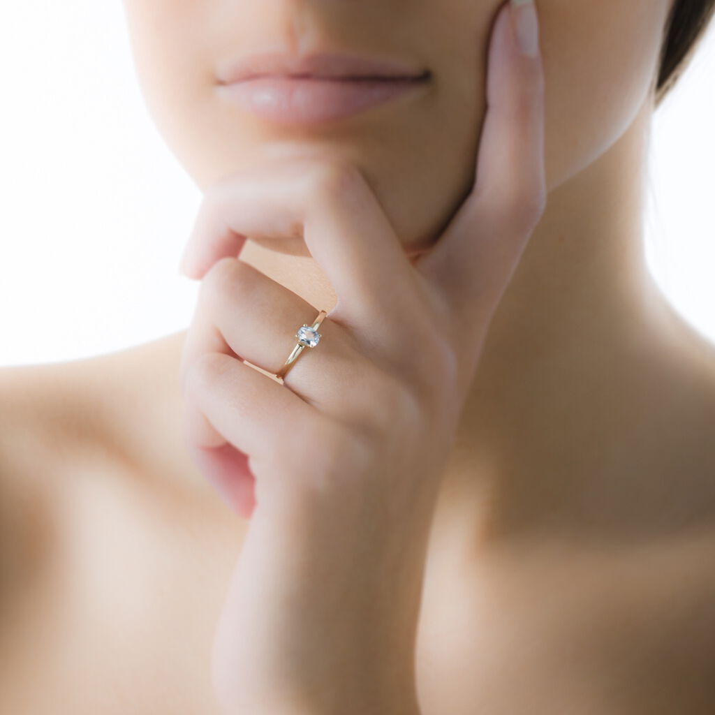 Bague Lily Or Jaune Emeraude
