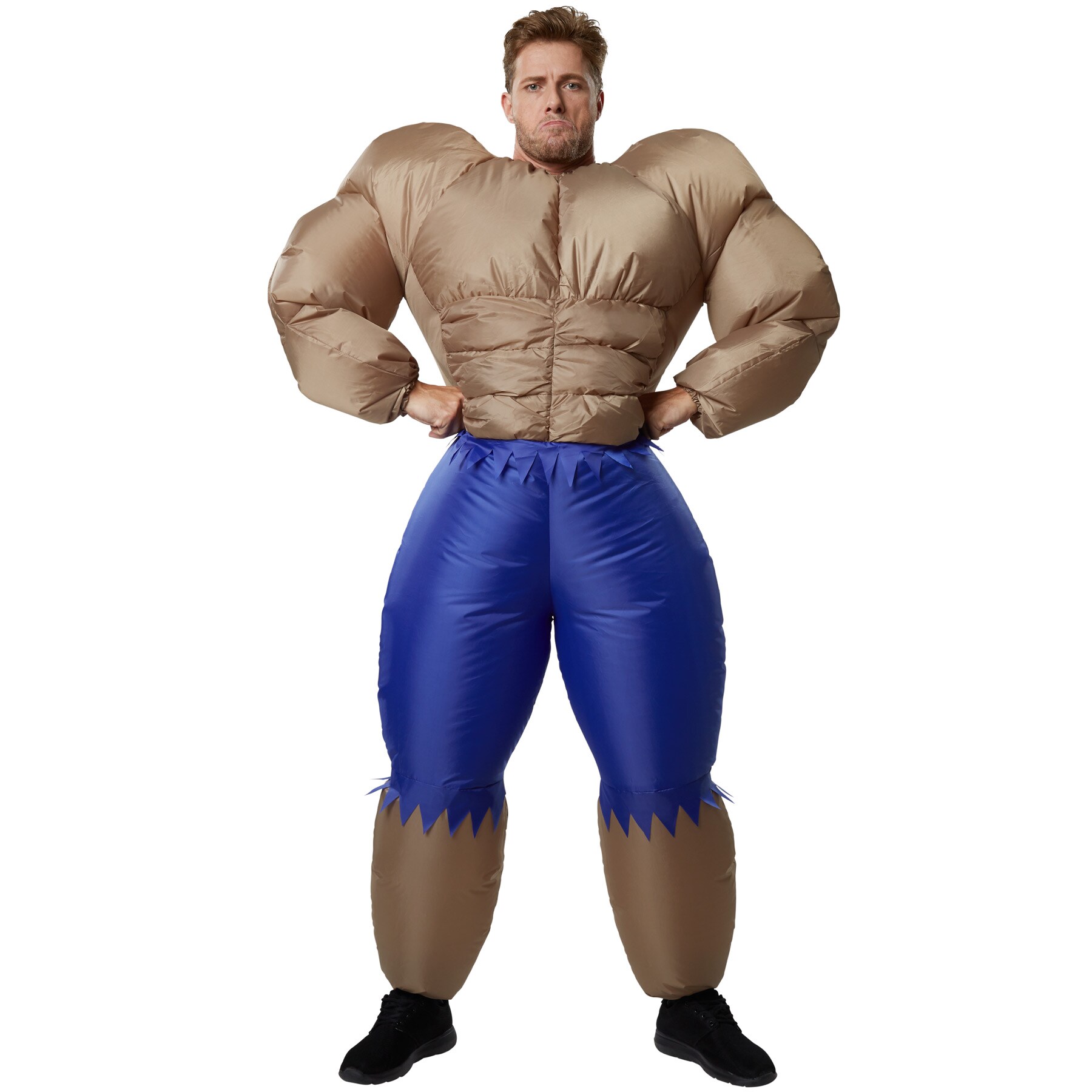 tectake® Aufblasbares Kostüm Bodybuilder