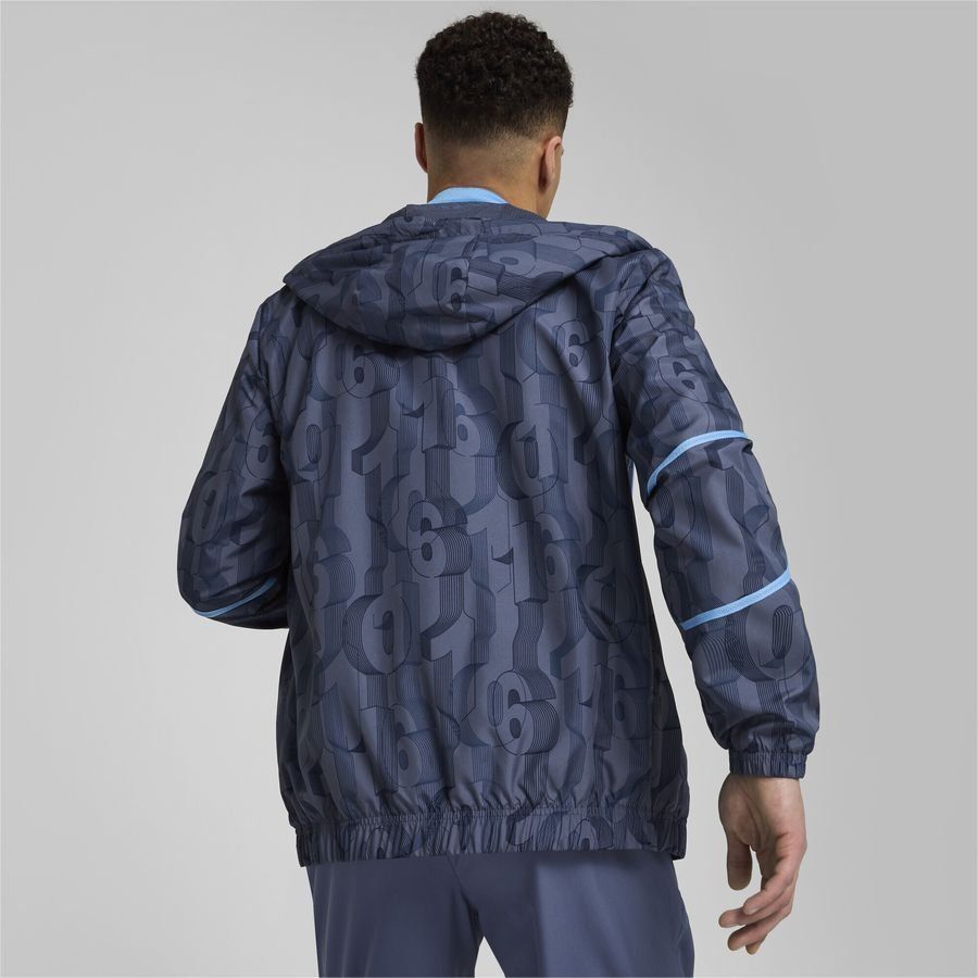 Manchester City Veste Avant-Match Woven Anthem - Inky Blue/Bleu Clair