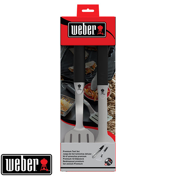 Kit de 2 ustensiles Premium en acier inoxydable Weber