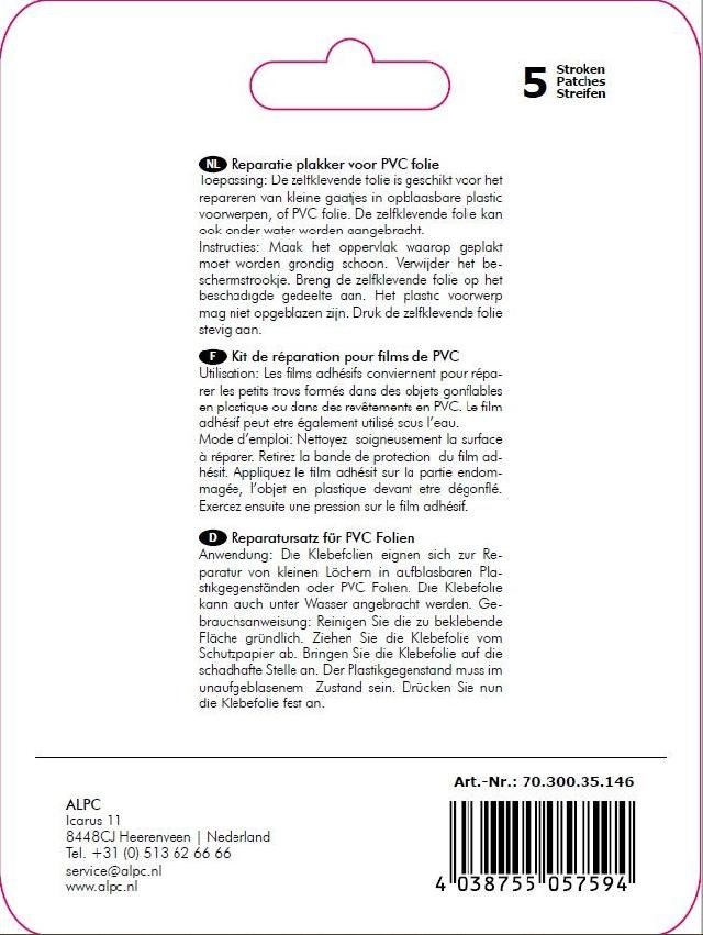Summer Fun Reparatiepatch voor PVC folie