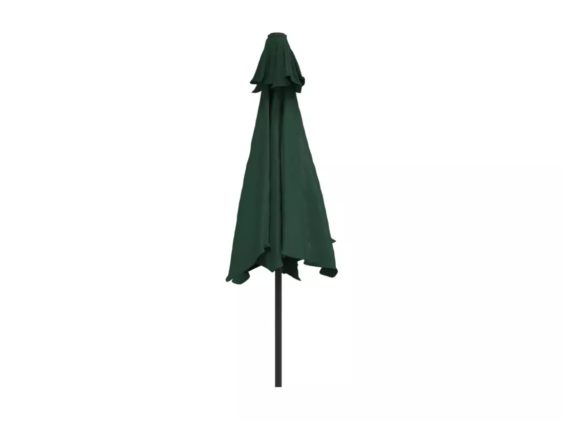 Parasol vert 3 m mât en acier