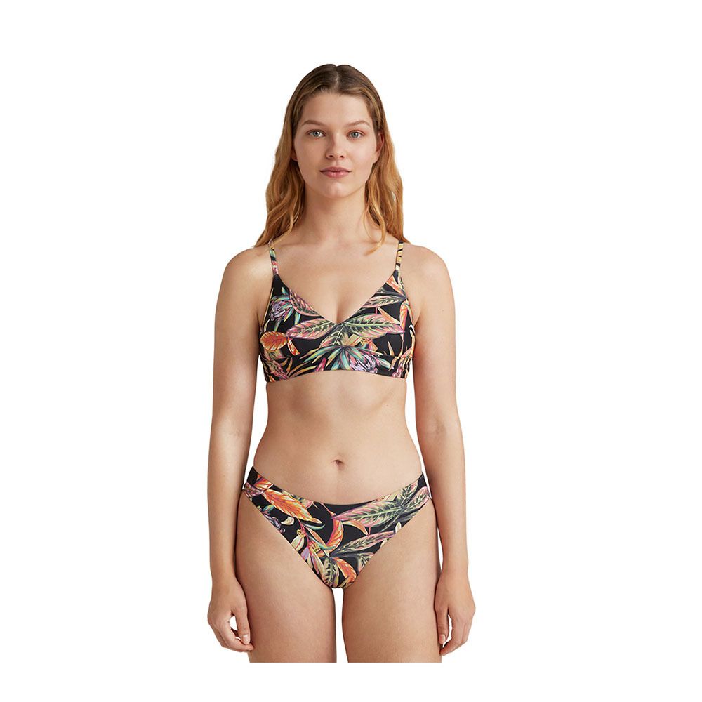 O'Neill WAVE - Haut maillot de bain Femme black tropical flower