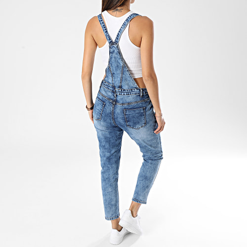 Salopette Jean Femme Bleu Denim