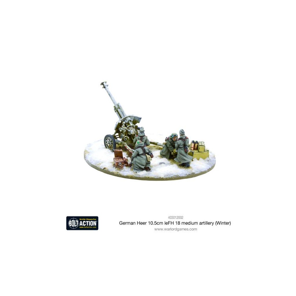 Bolt Action - German Heer 10.5cm leFH 18 Medium Artillery (Winter)