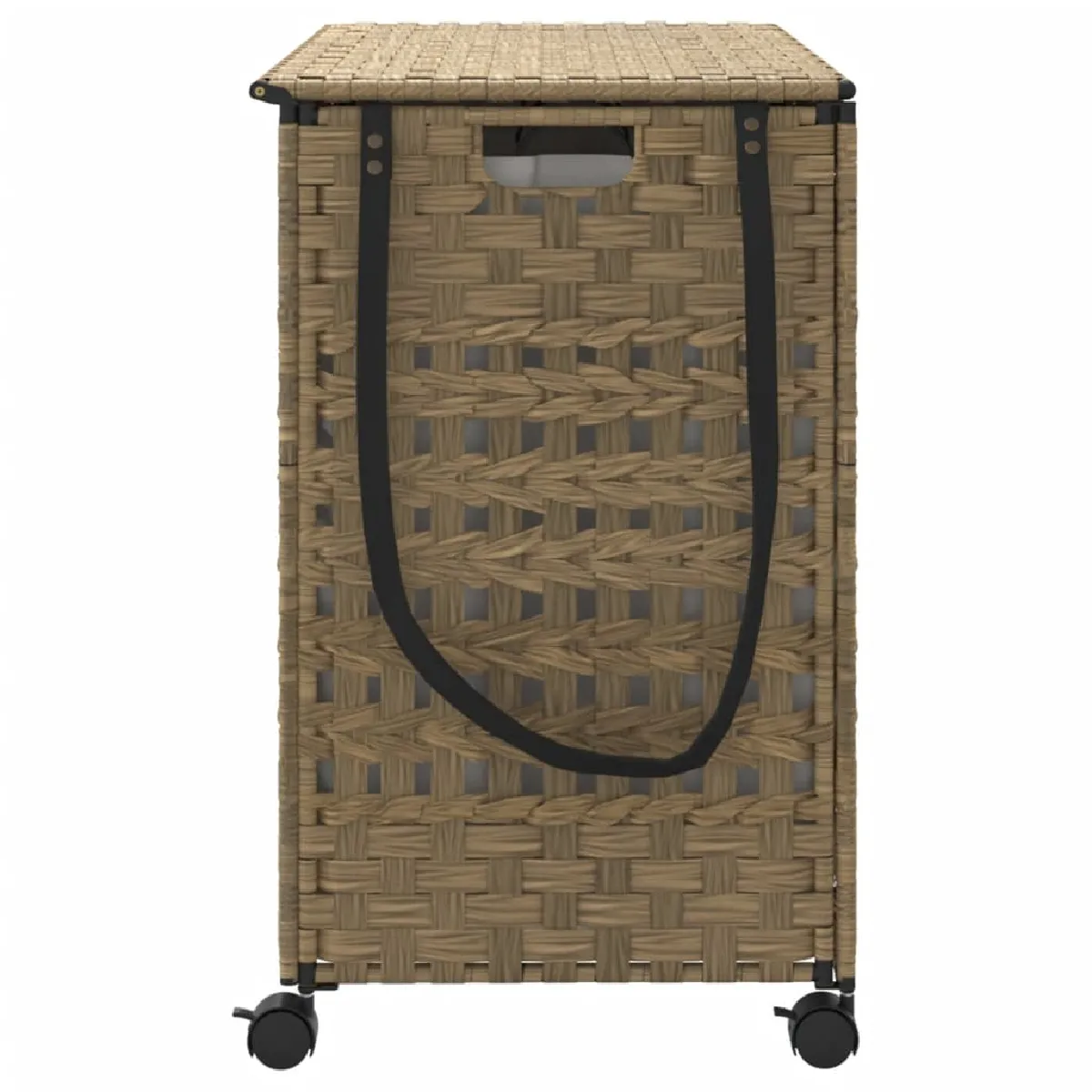 VidaXL Panier à linge avec roulettes - Résine