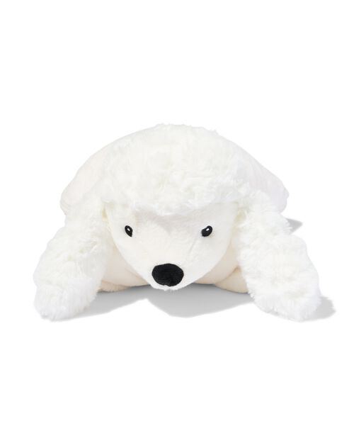coussin peluche avec plaid chien