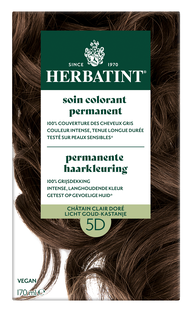 Herbatint Permanente Haarkleuring 5D Licht Goud-Kastanje 170ML