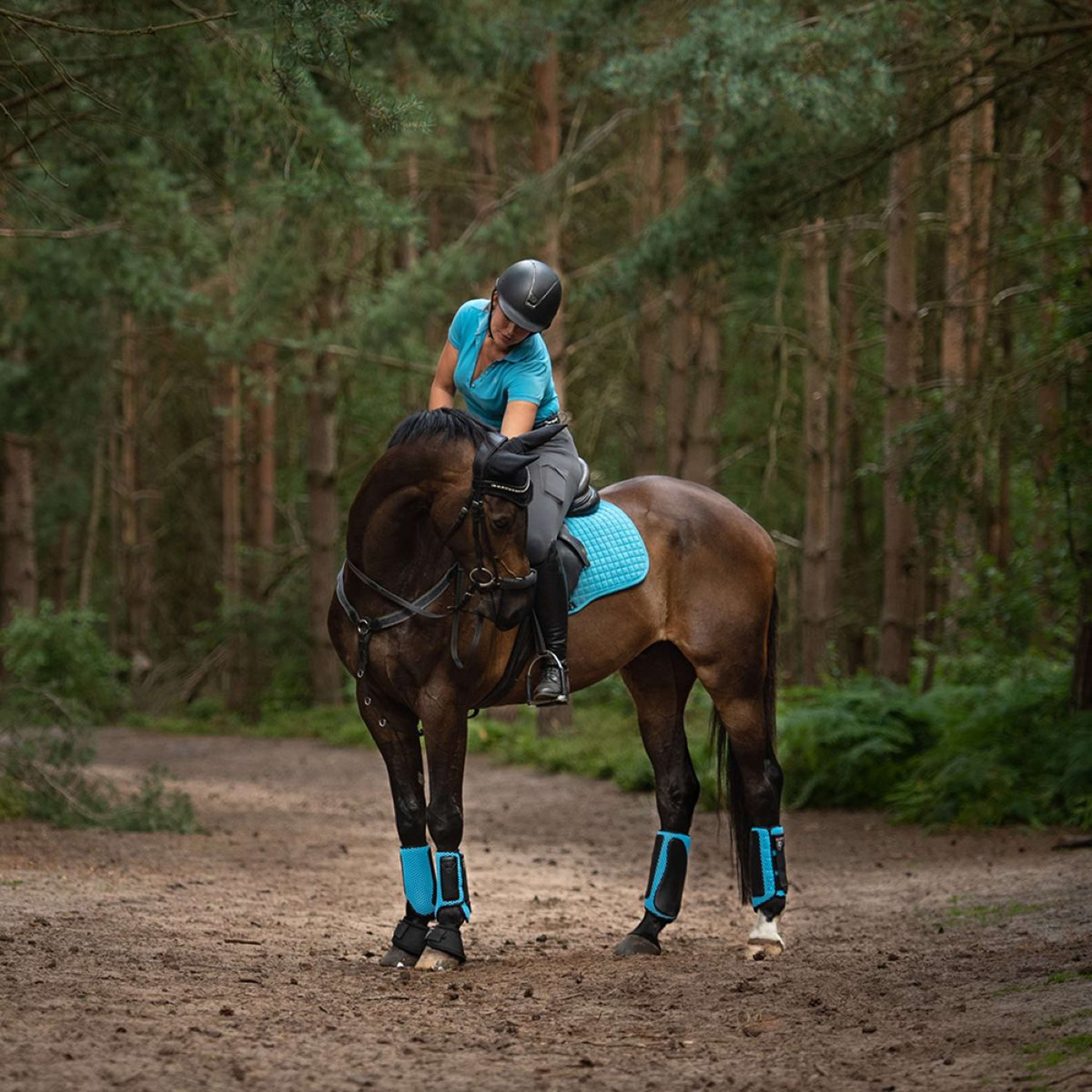 Equilibrium Beenbeschermers Tri-Zone Impact Sports Voor Azure Blue