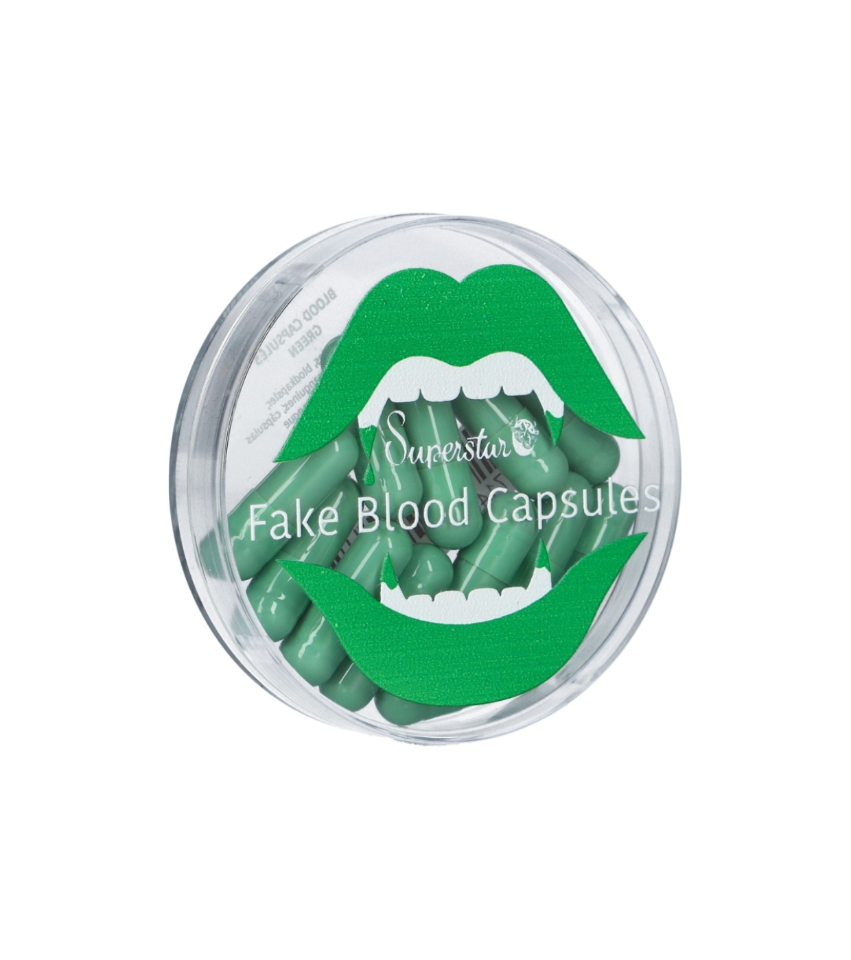 Superstar - Sangue artificial em cápsulas SFX verde - 12 unidades