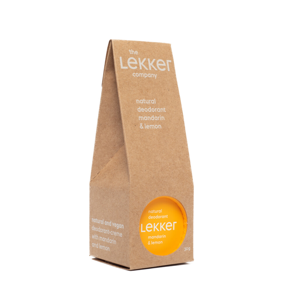 The Lekker Company Deodorant Mandarijn en Citroen30 gr