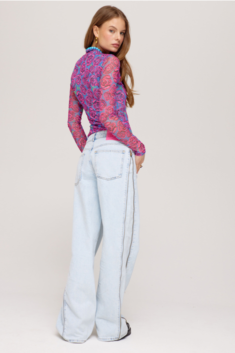 Harper & Yve roze dames t-shirt