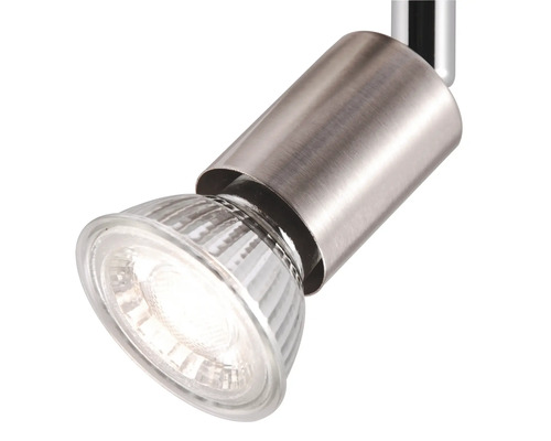 4-lichts spot, 67,1 cm breed, vernikkeld, geschikt voor GU10-fittingen tot 10 watt