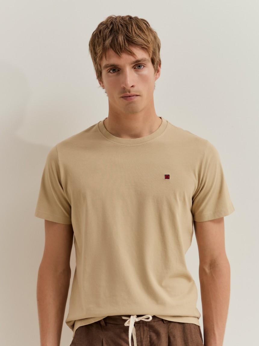 T-shirt de manga curta em algodão