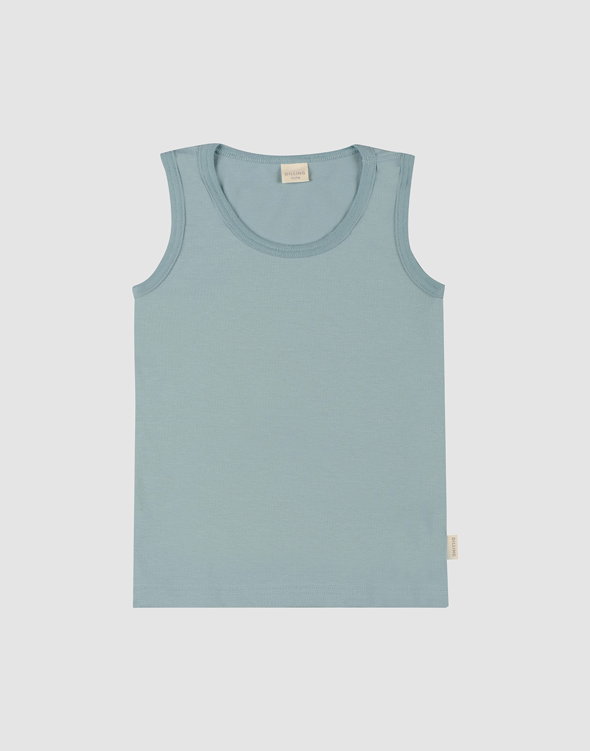 Hemd van katoen voor kinderen in Aqua blauw