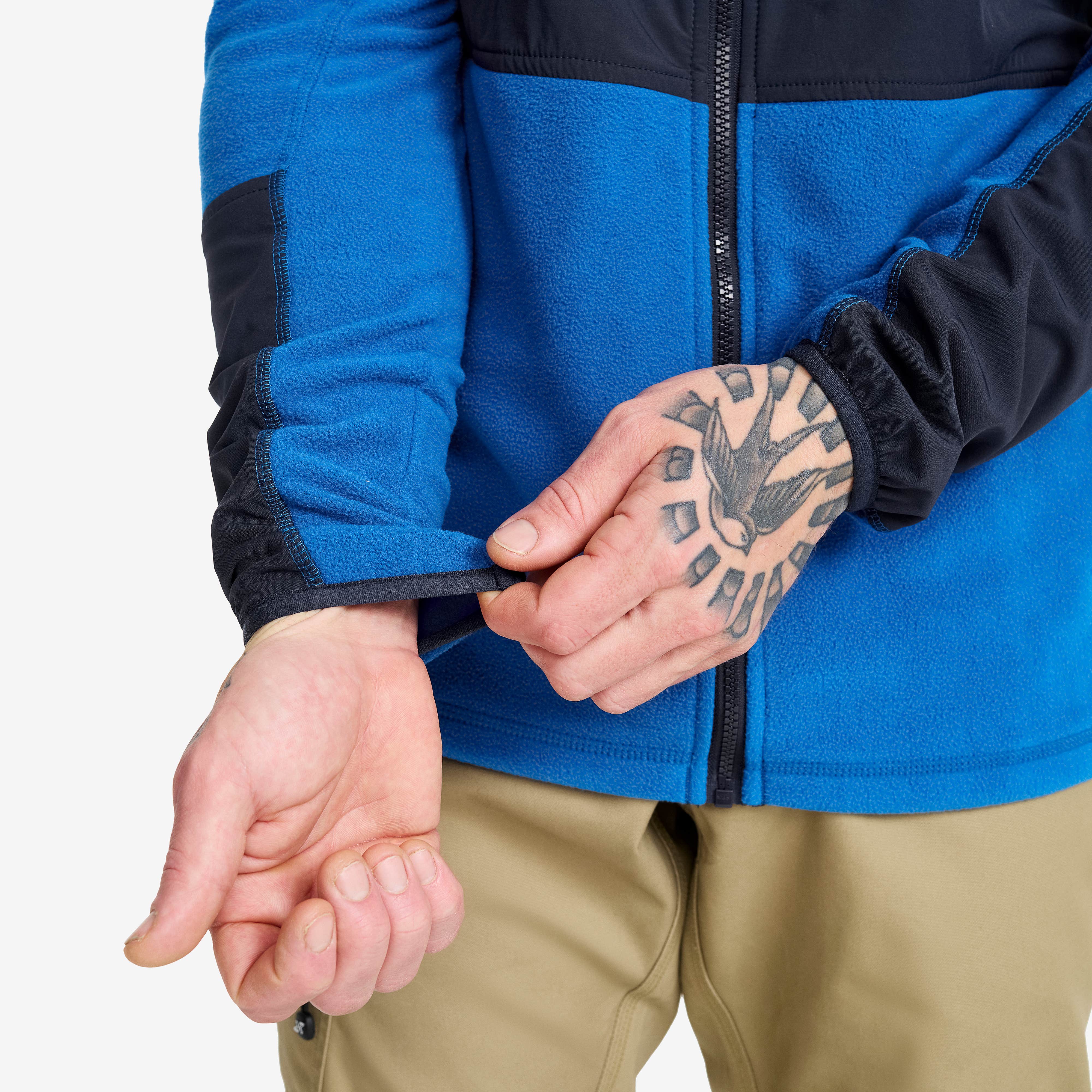 River Hybrid Fleece Herre Classic Blue