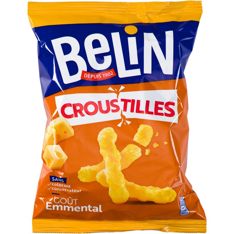 Croustilles goût emmental Belin - Sachet de 138 g