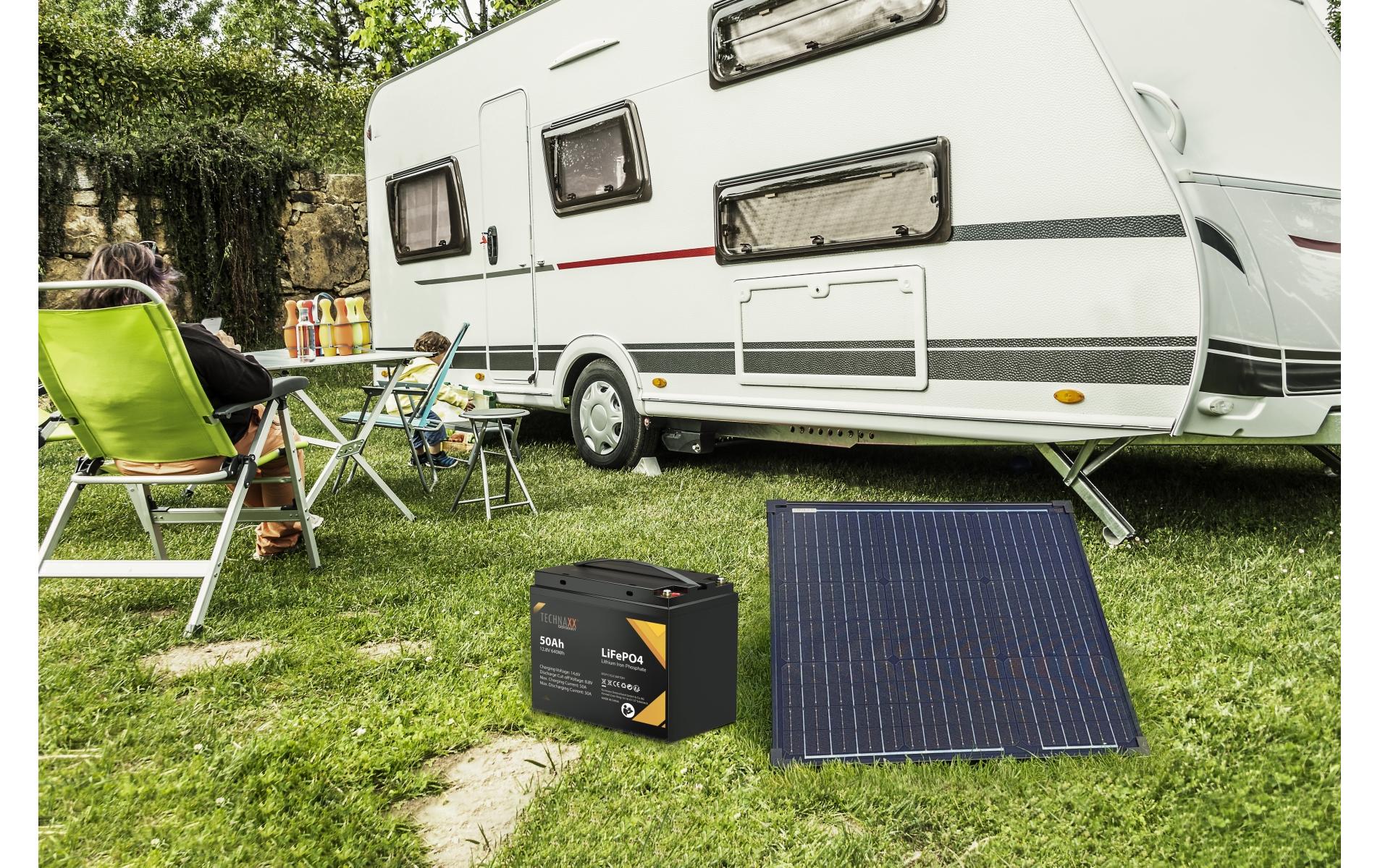 Solarkoffer TX-214 50 WSolarkoffer mit einfacher Installation und Schnellanschluss zum umweltfreundlichen Aufladen Ihrer Batterie