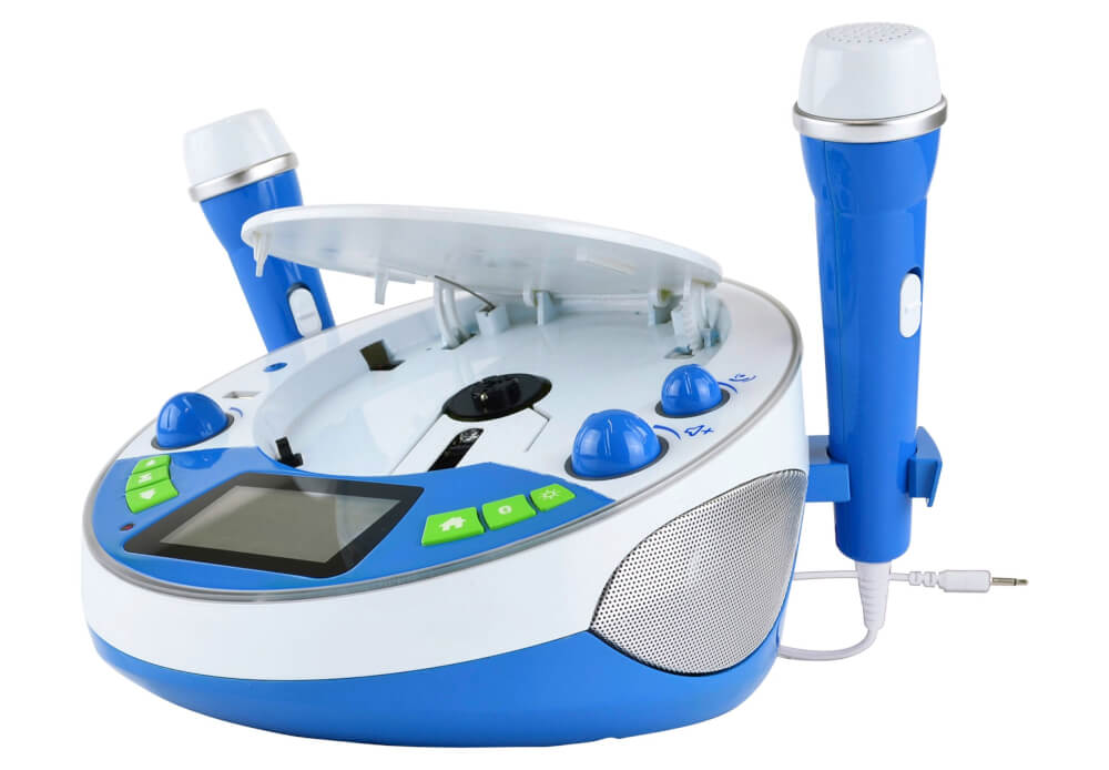 Bluetooth Karaoke Kinder Player blau