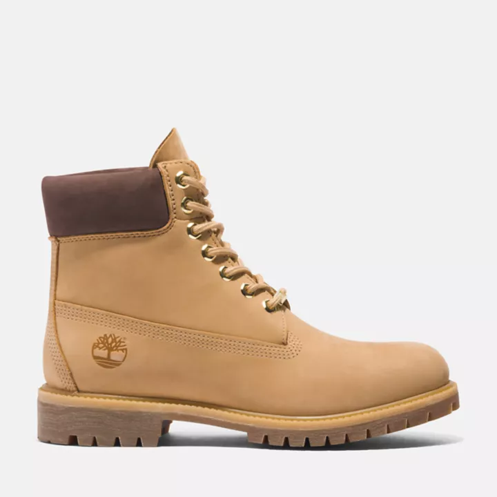 Botas Timberland Butters de 6 polegadas, edição 50, impermeáveis, para homem, na cor Golden Butter.