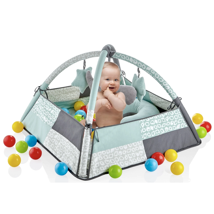 babyGO - Spielmatte mit Bällen grün