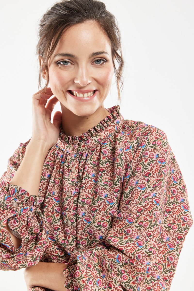 Blouse fleurie CAMELIA