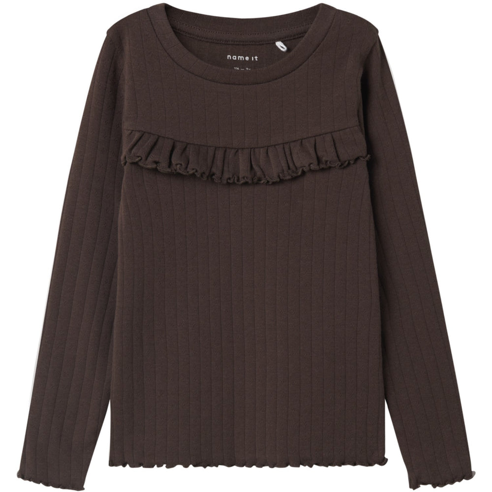 Køb Name It Seal Brown Nmflalla Xsl Ls Top