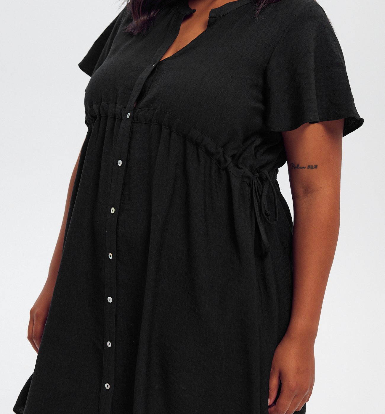 Robe courte évasée Femme - Noir