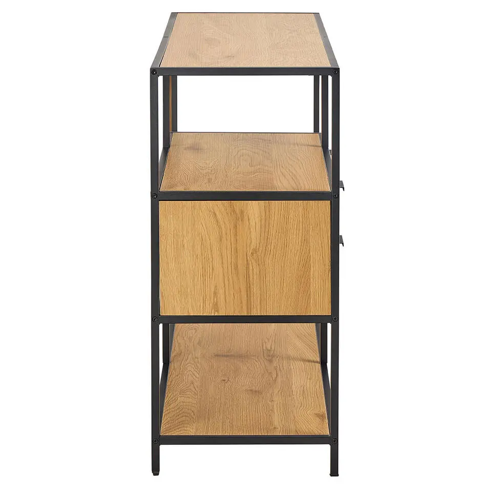 Hioshop Sea wandkast 2 lades 3 planken natuur