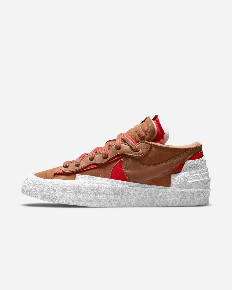 Chaussures Nike X Sacai Blazer Low Marron pour homme