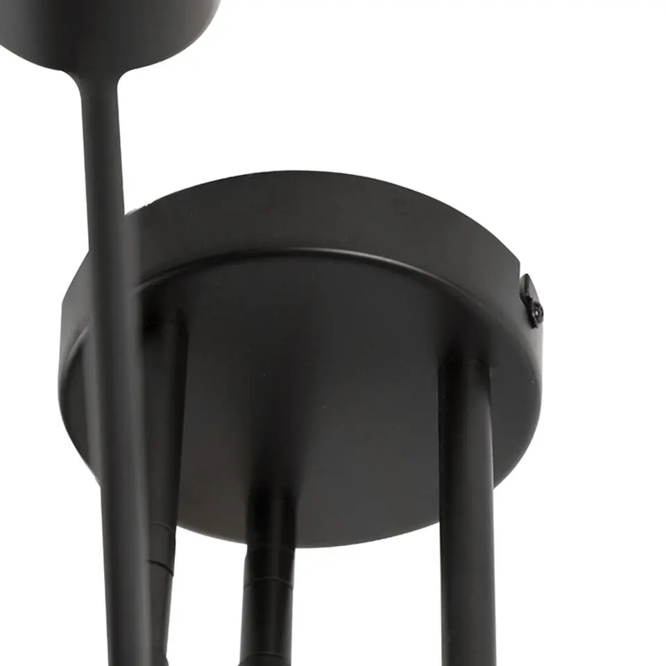Qazqa plafondlampen sydney zwart e27