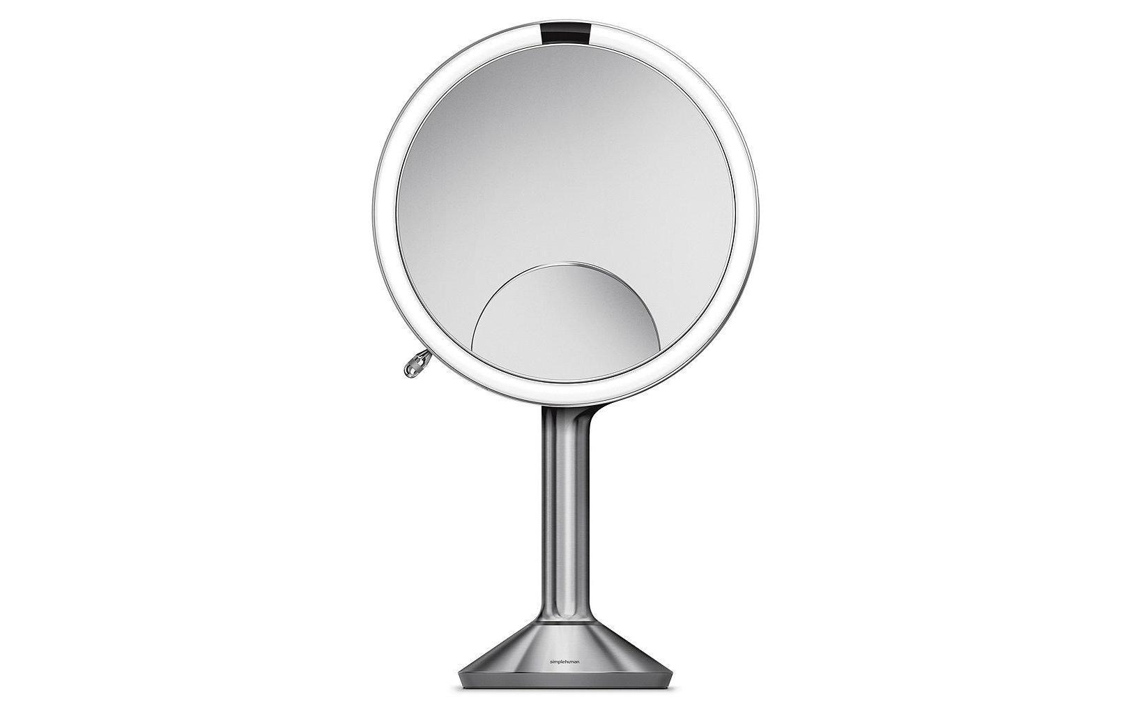 Kosmetikspiegel mit Sensor Trio Silber<br>Schminkspiegel mit 3 verschiedenen Vergrösserungen