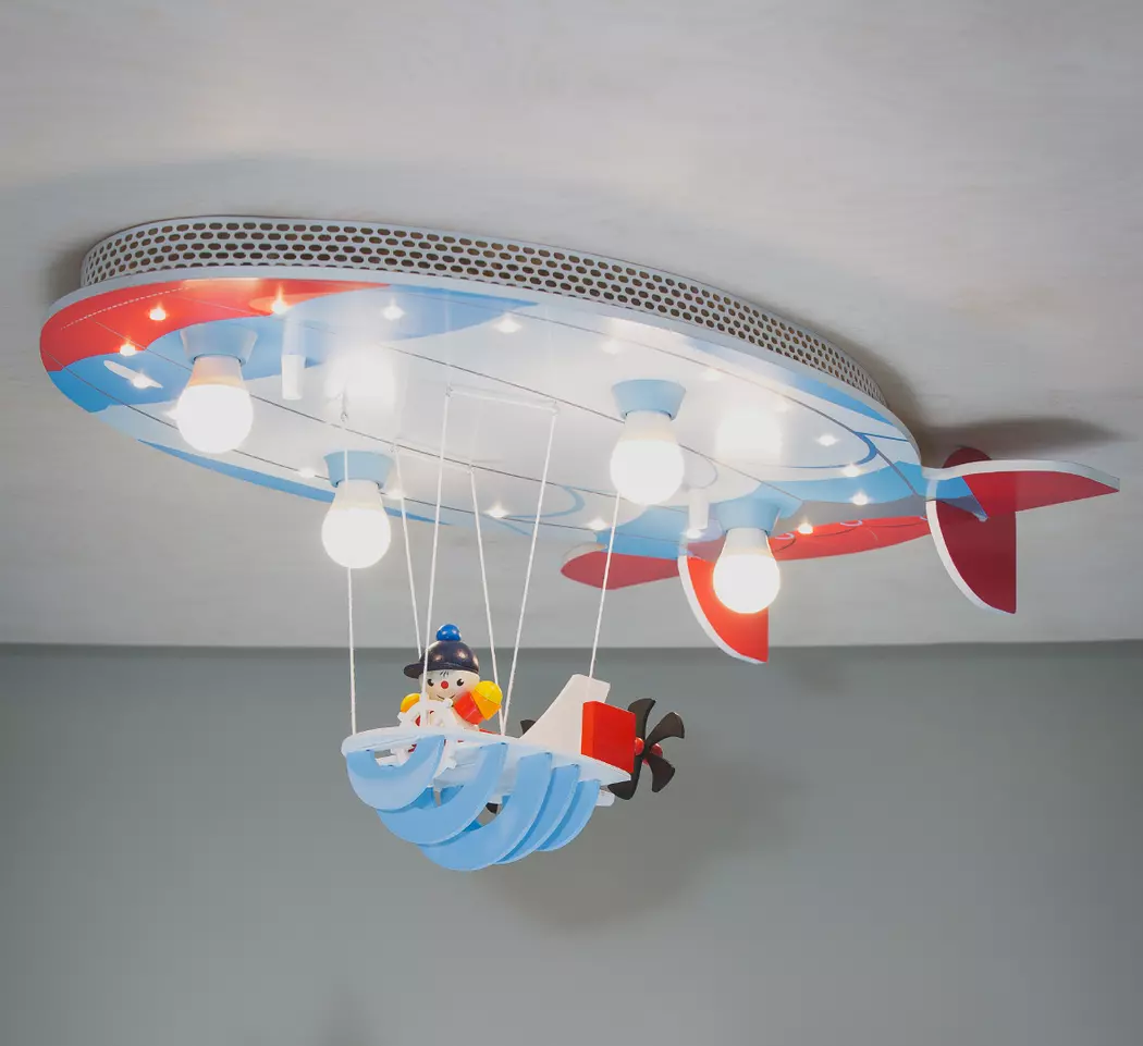 Kinderlampe Luftschiff