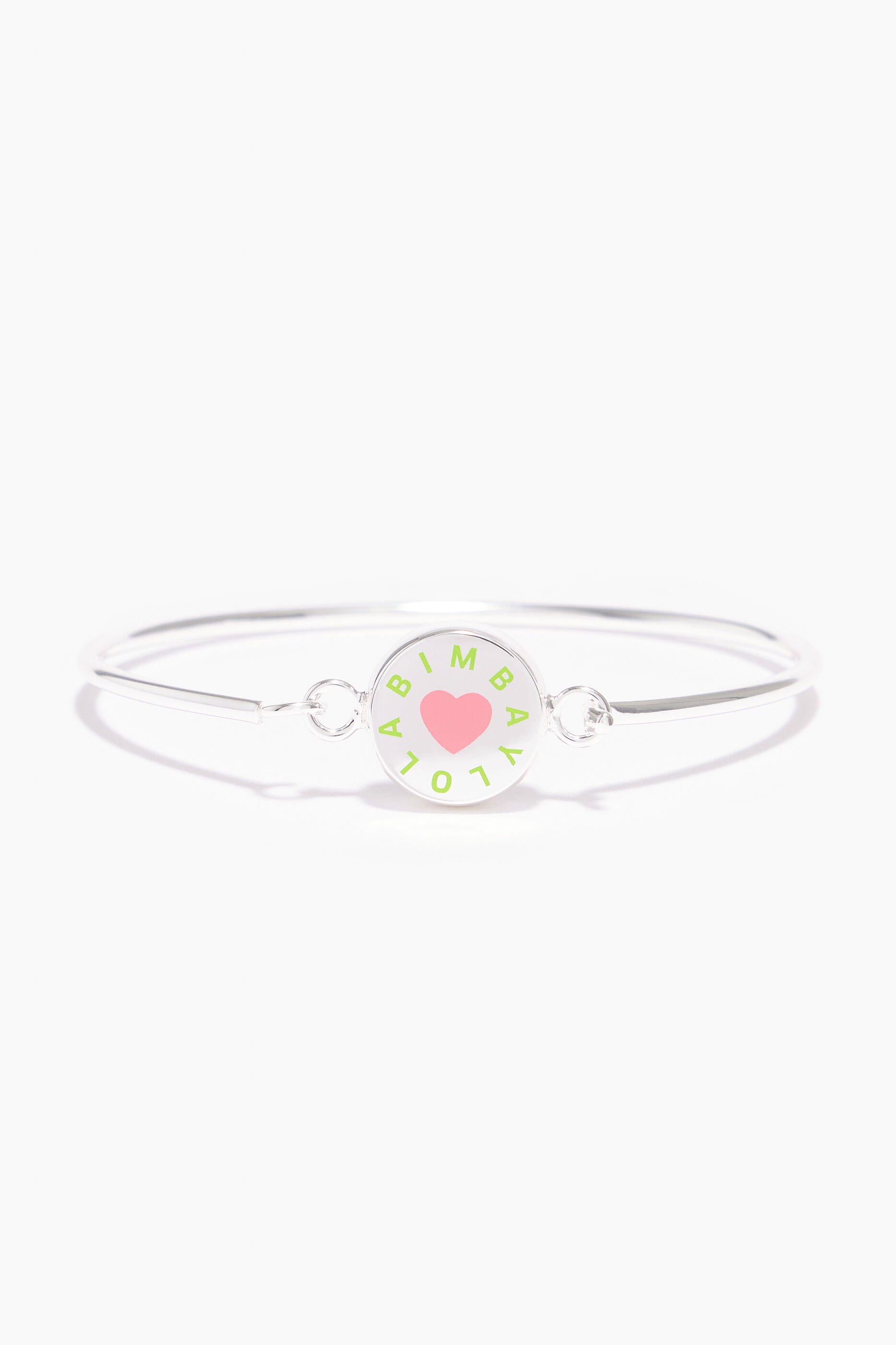 Pulseira de metal prateado
