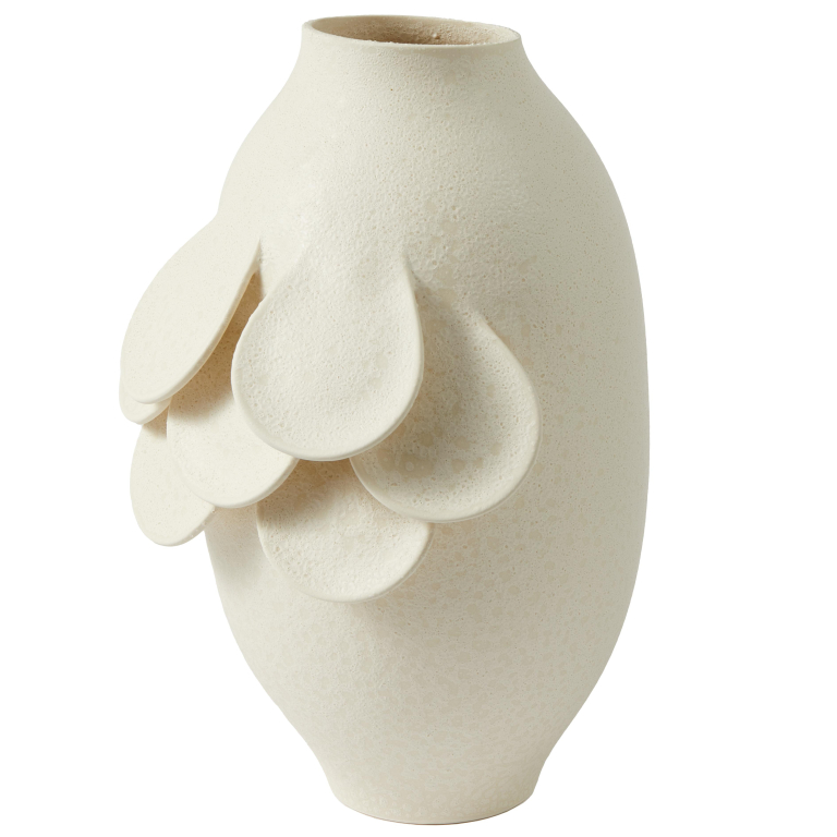 POLSPOTTEN Quillie vaas M Ø25 beige