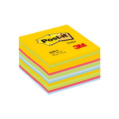 Cube Post-it Couleurs Light Energie - 76 x 76 mm