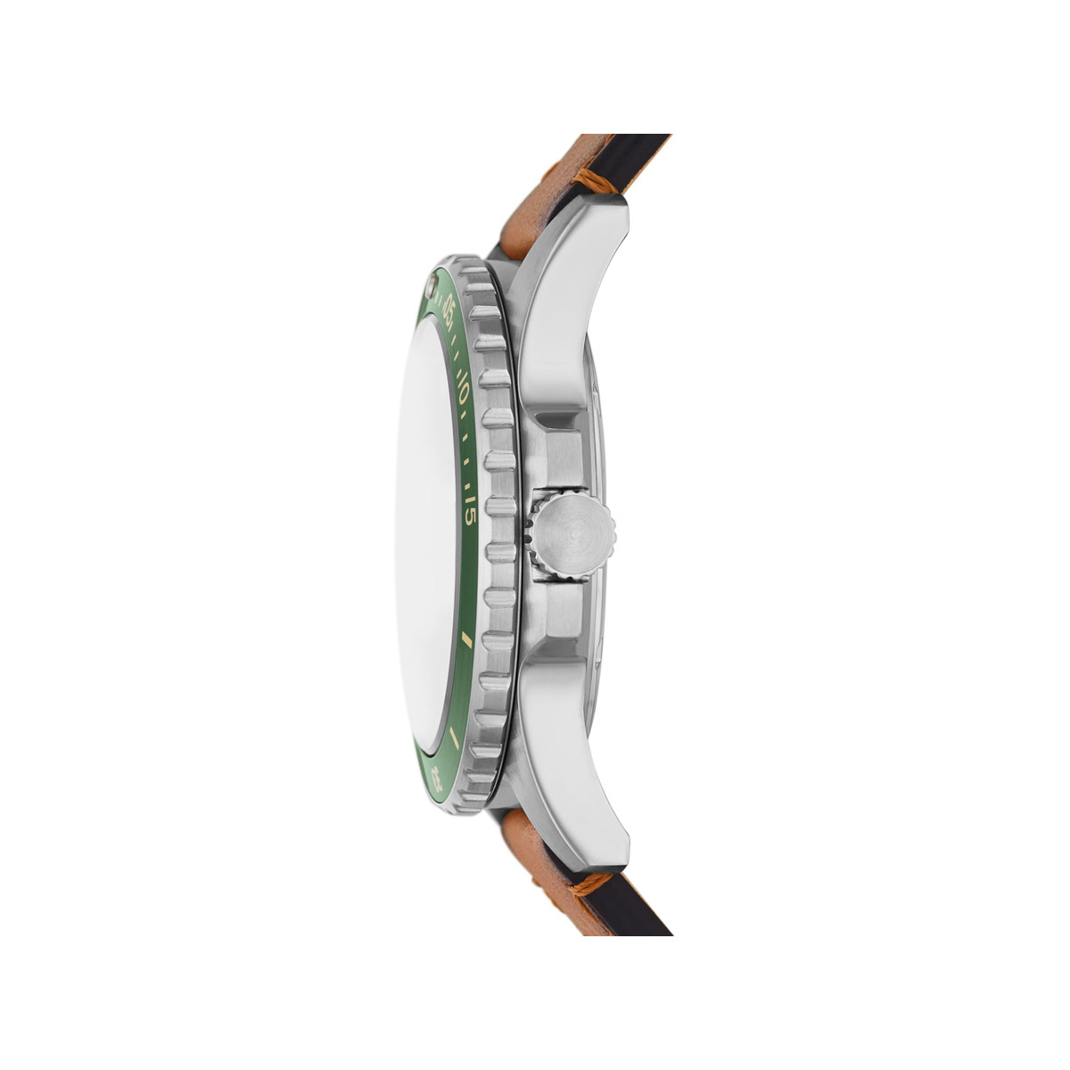 Montre FOSSIL Blue homme bracelet cuir marron