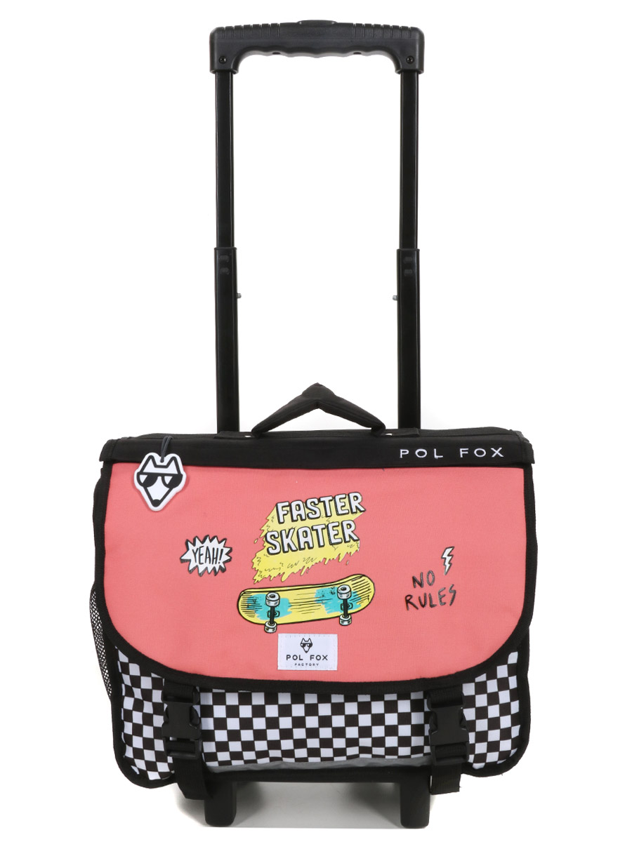 Cartable À roulettes RÀversible Pol Fox Skate 2 - 38 cm