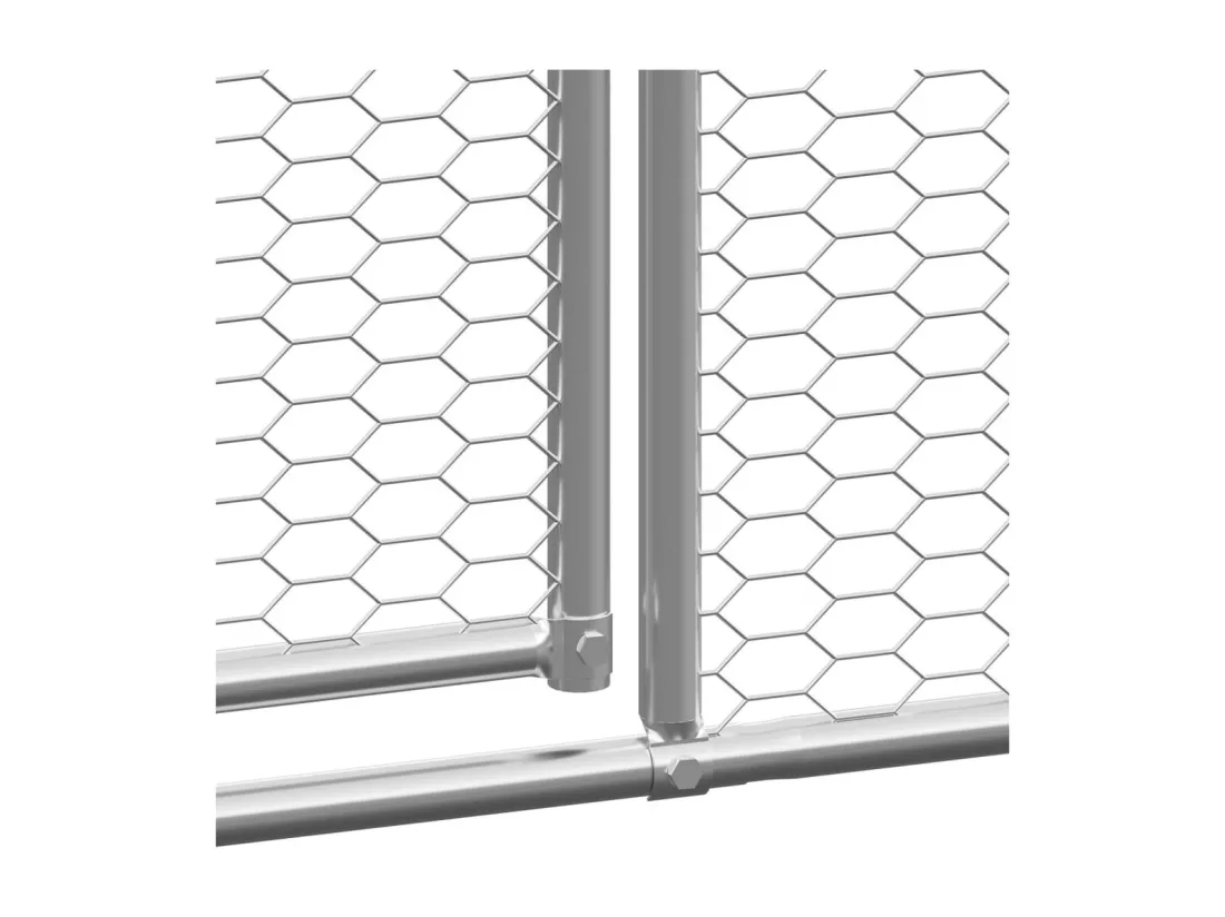 Poulailler d'extérieur 3x4x2 m Acier galvanisé