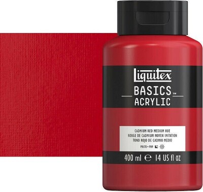 Liquitex - Basics Akrylmaling - Cadmium Red Hue 400 ML