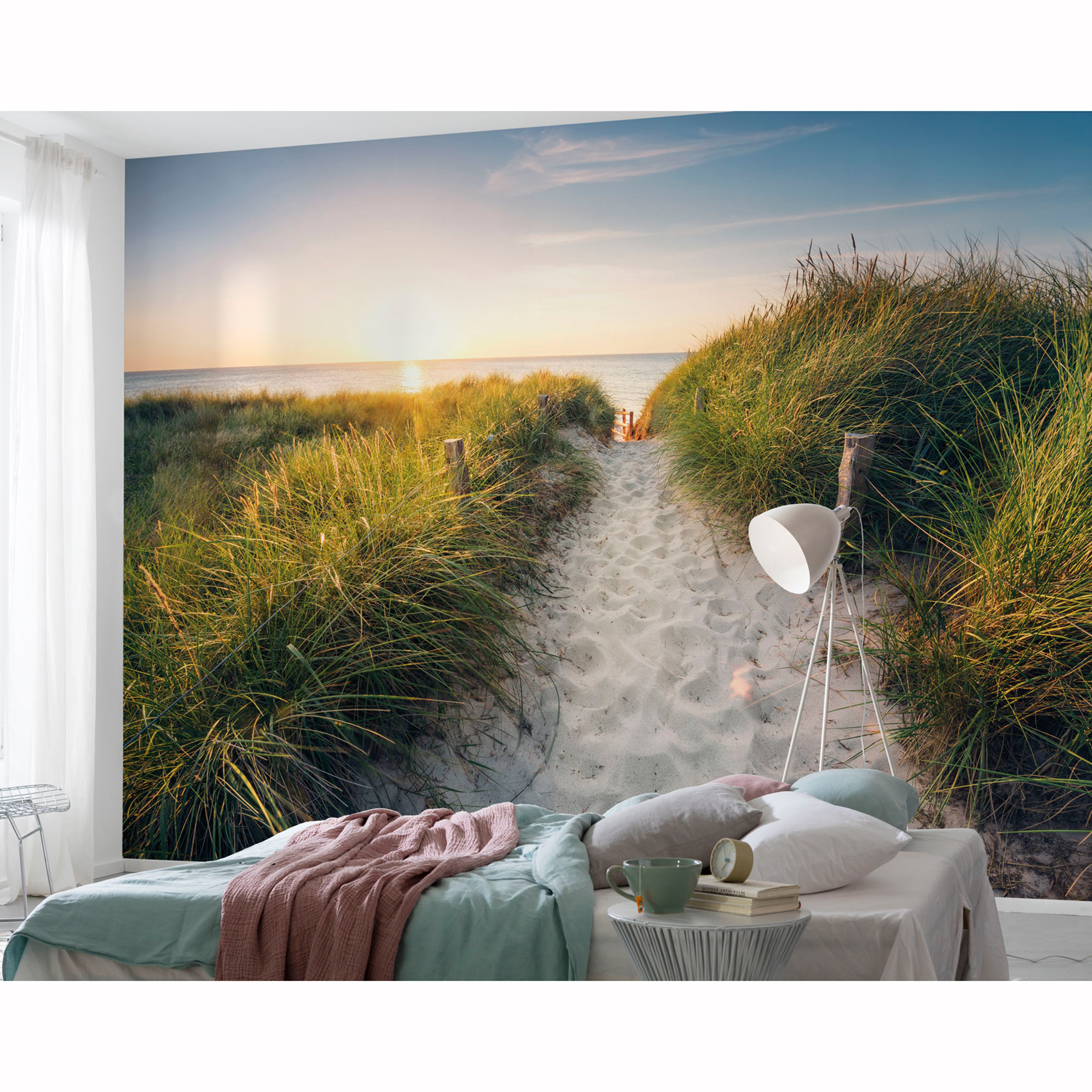 Vlies-Fototapete WAY TO THE BEACH XXL - 3,68 Meter