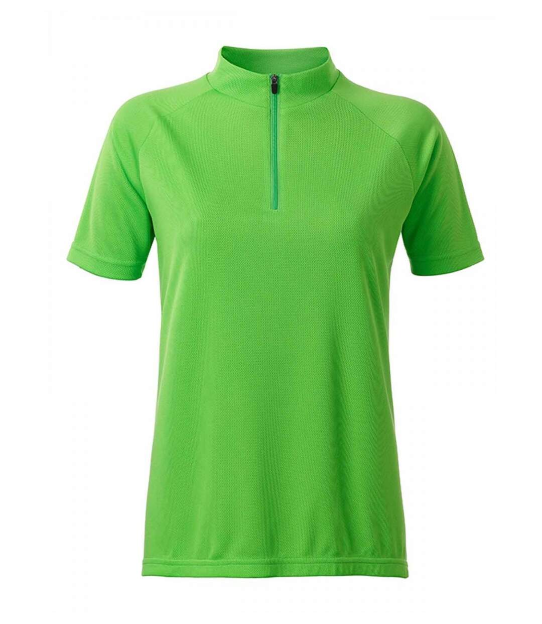 maillot cycliste zippé - FEMME - JN511 - vert citron