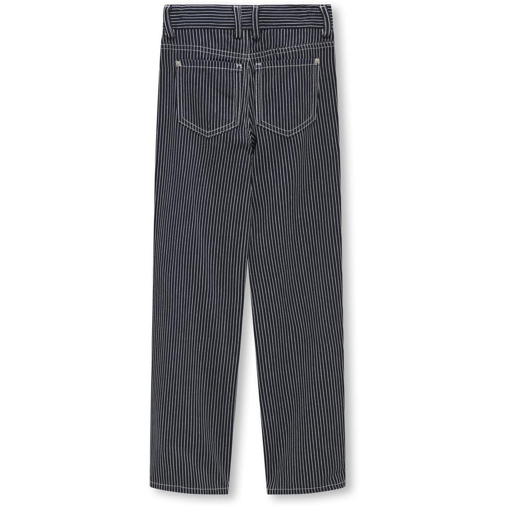 Køb kids ONLY Night Sky White Merle Straight Stripe Bukser