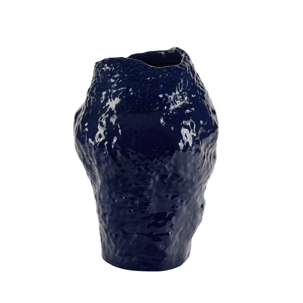 Bahne Interior  Vase organisk, blå - H26,5