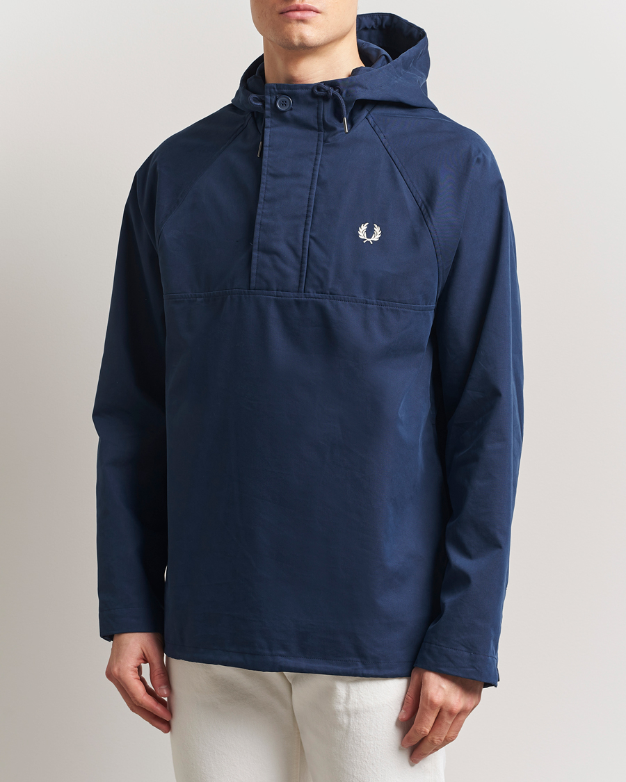 Fred Perry Smock Hooded Anorak Tennis Blue