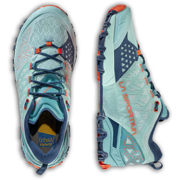 Chaussure trail LA SPORTIVA BUSHIDO II W LAGOON/CHERRY TOMATO