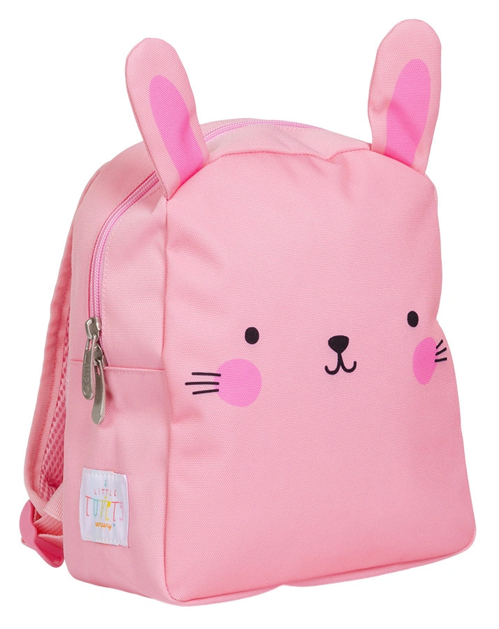 Kinderrucksack LITTLE BACKPACK – BUNNY (21x27x10) in rosa