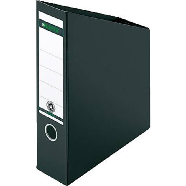 Leitz 2423 24230095 Arkivmappe A4 , C4 Sort Hårdt papir