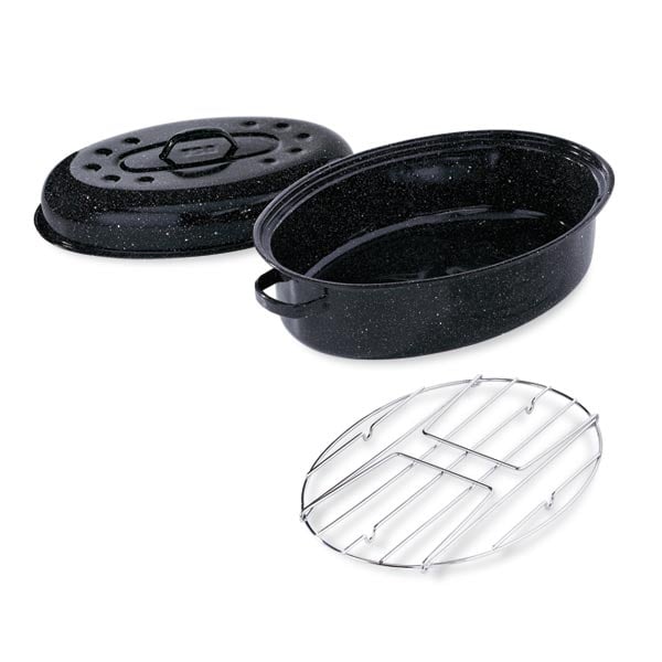 Lot Roaster 2 4 personnes avec grille Graniteware
