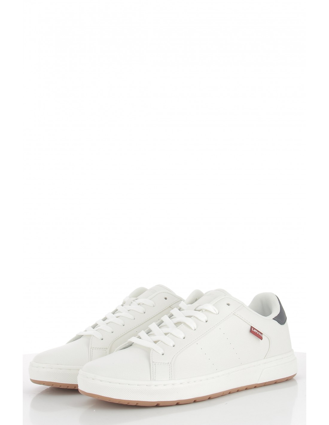 levi's baskets de ville homme sneaker piper blanc/bleu